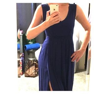 Burberry Blue Silk Dress USA 2